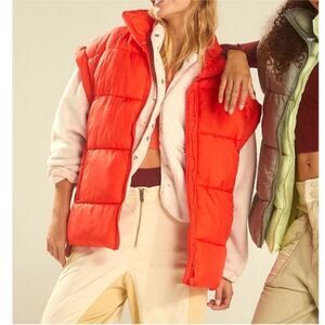 Free People Movement In A Bubble Puffer Vest Size Medium